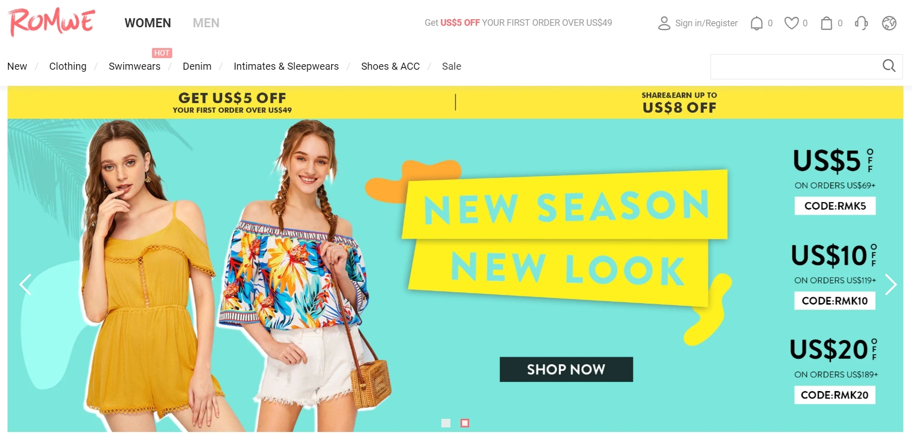 cheap clothes websites like shein