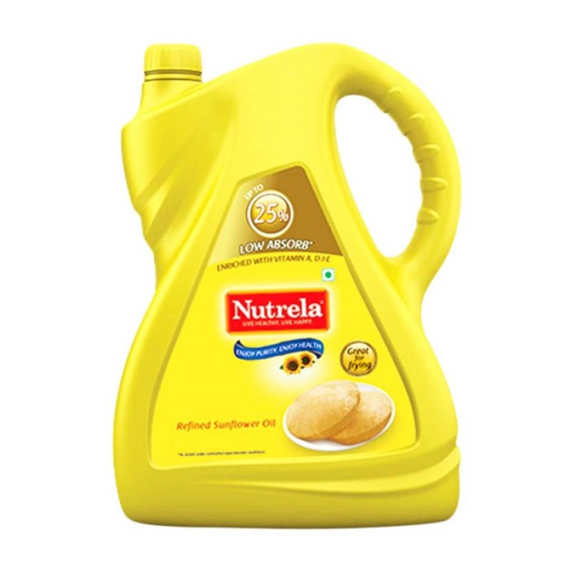 10 Best Edible Cooking Oil Brands In India 2024   Nutrella Sunflower Oil Onclick Shoppy 5 Liter Jar 800x800 