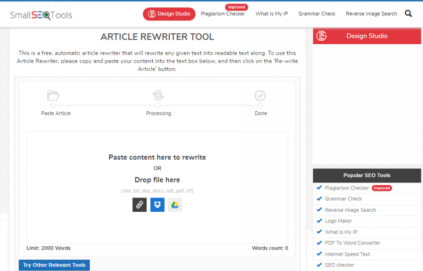 article rewriting websites