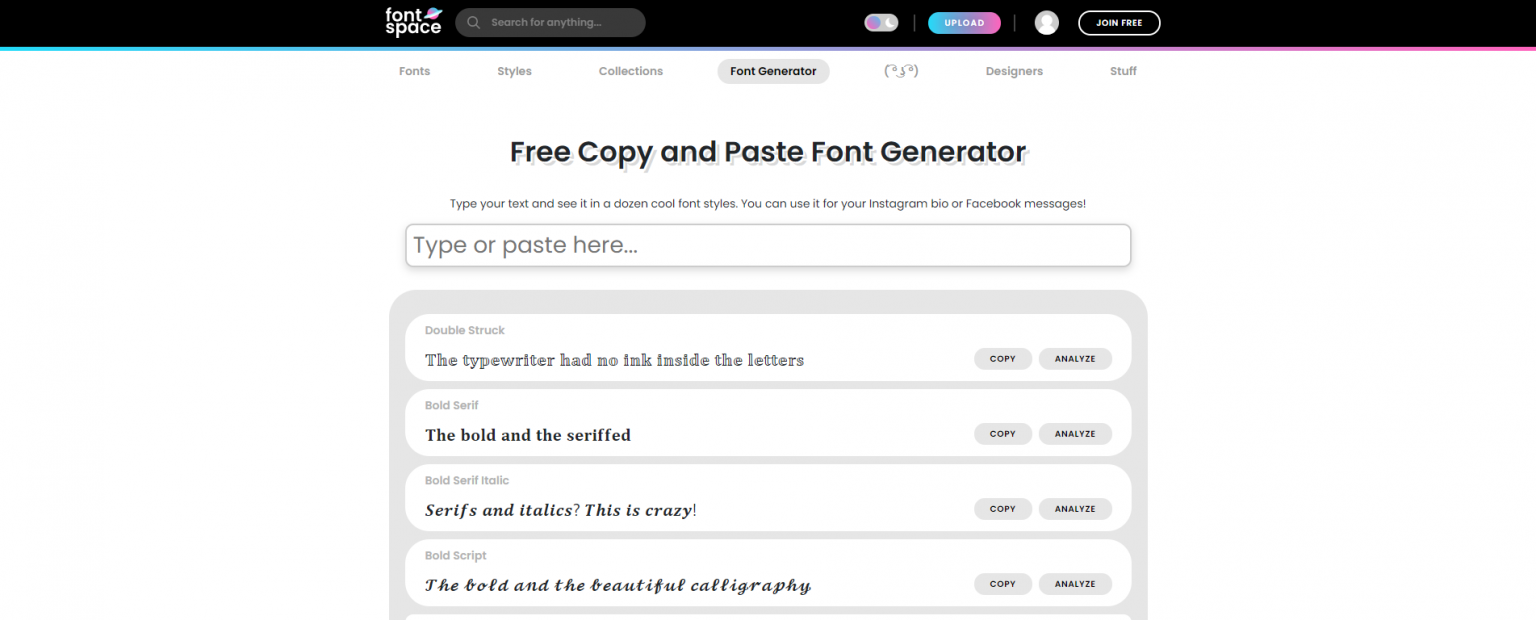 10 Best Sites For Facebook Font Generators In 2024   Font Space 1536x620 