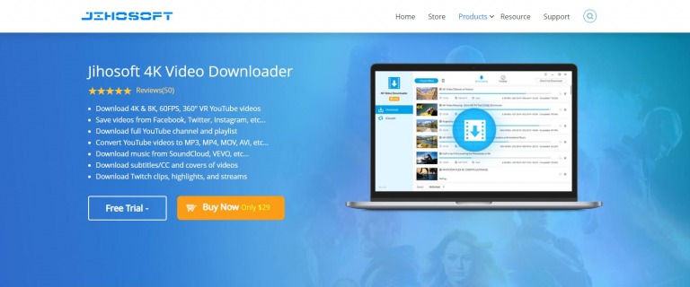 Jihosoft 4K Video Downloader Pro 5.1.80 download the new for windows