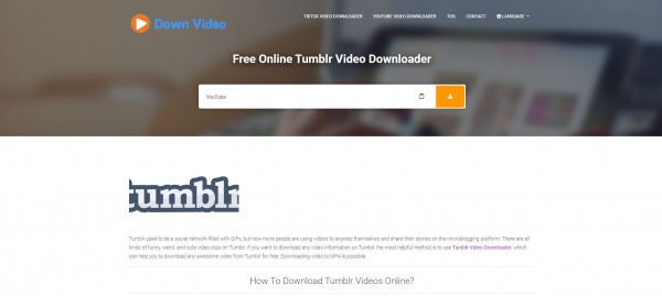 Tumblr video downloader - Davapps
