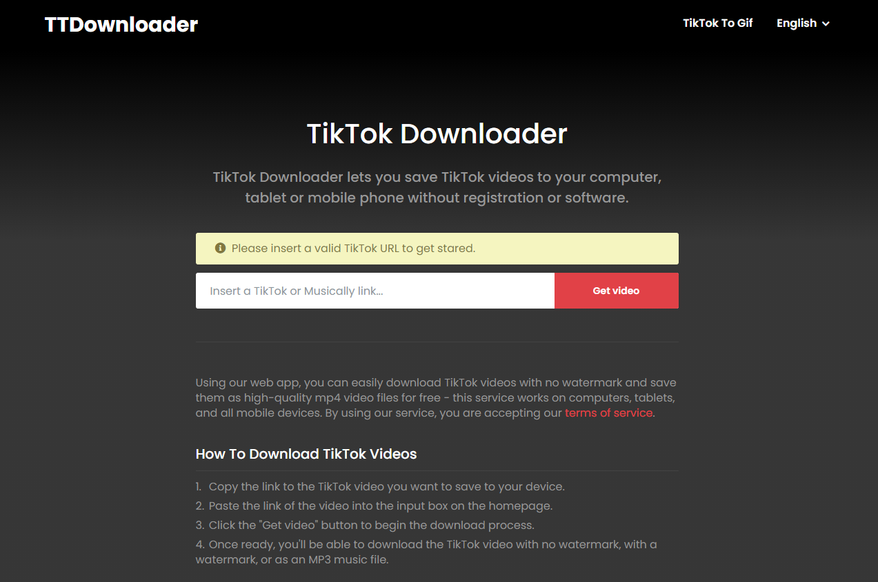 10 Best TikTok Video Downloader You Must Try In 2024   Ttdownloader 