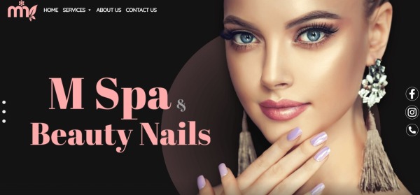 M Spa And Beauty Nails 600x279 