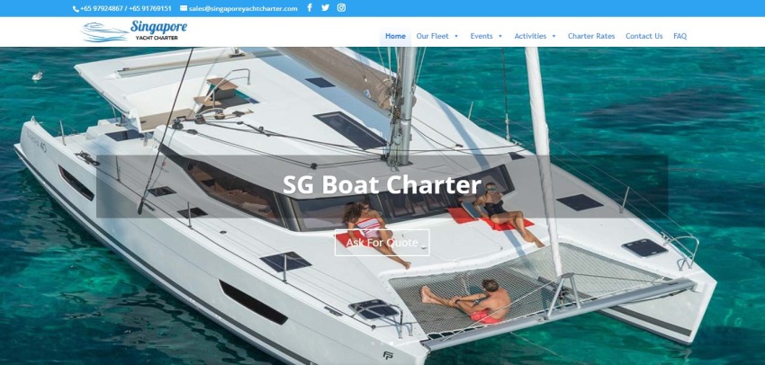 yacht rental singapore review